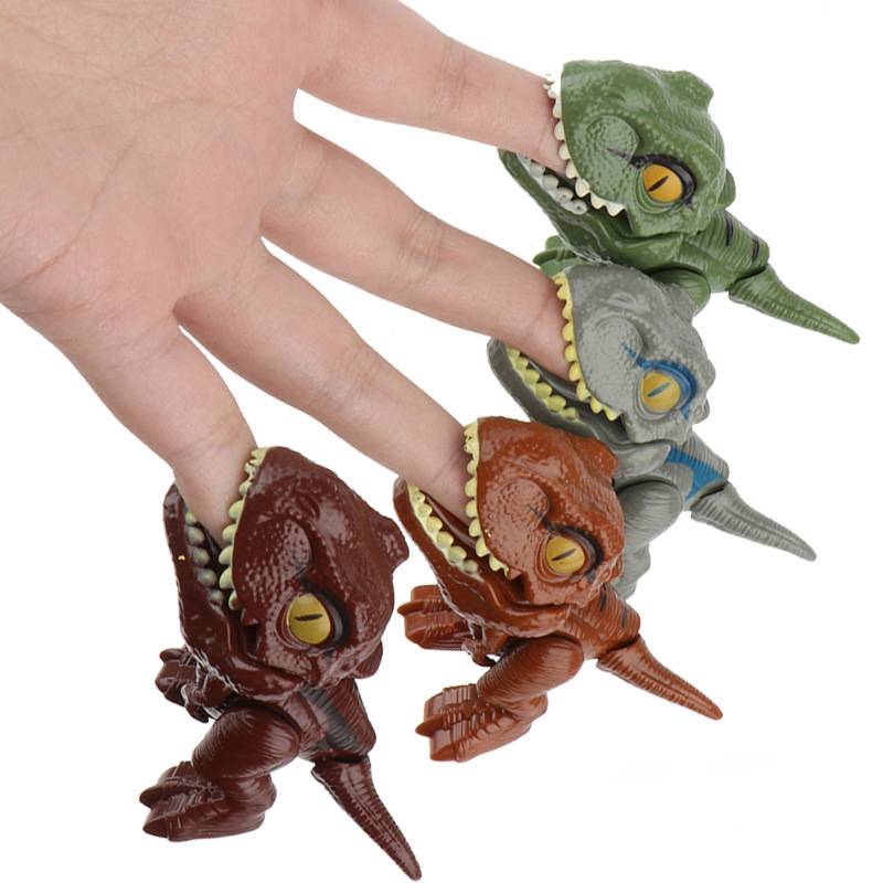 Low Price Kids Plastic Simulation Standing Finger Sensory Game Biting Small Dinosaur Model Fidget Toy